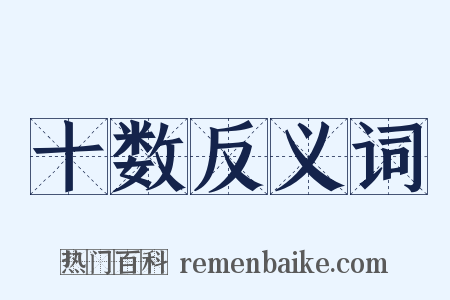 十数反义词是什么意思的图片